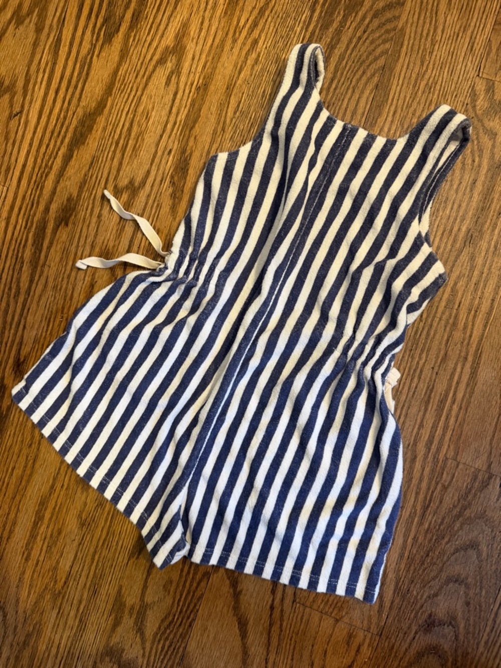 Crewcuts Navy & White Striped Tank Romper